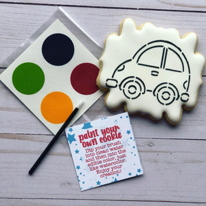 Paint your own car Cookie