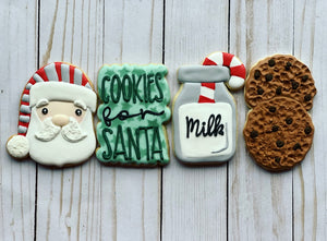 Santa Christmas Cookies gift set