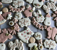Load image into Gallery viewer, Girl Baby shower cookies