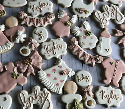 Girl Baby shower cookies