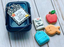 Load image into Gallery viewer, Mini School cookies in a lunch box