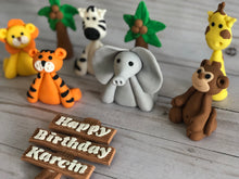 Load image into Gallery viewer, Safari Animals Cake toppers