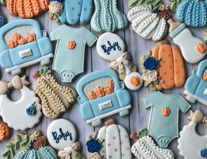 Autumn Baby shower cookies