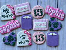 Load image into Gallery viewer, Candle Party Birthday Theme Cookies