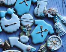 Load image into Gallery viewer, Baby shower Boho cookies