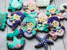 Load image into Gallery viewer, Mermaid theme Cookies