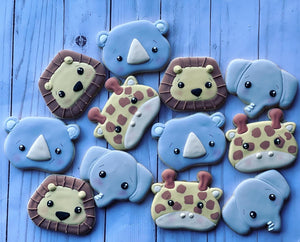 Safari Animal faces Cookies