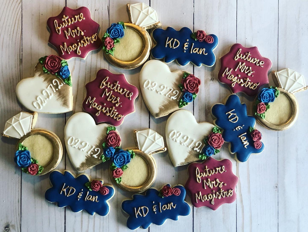 Bridal shower cookies