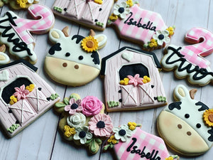 Farm Cow Animal Cookies