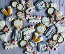Load image into Gallery viewer, Wedding theme cookies