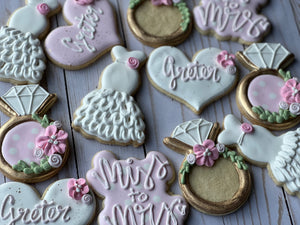 Bridal shower cookies