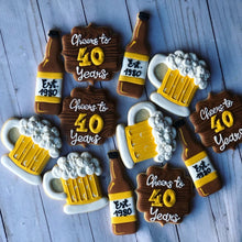 Load image into Gallery viewer, Adult Beer birthday theme  Cookies