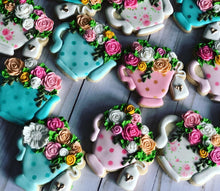 Load image into Gallery viewer, Tea cup Party Birthday Theme Cookies