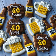 Load image into Gallery viewer, Adult Beer birthday theme  Cookies