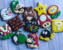 Load image into Gallery viewer, Mario Bro theme Cookies