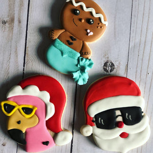 Tropical Christmas Cookies set