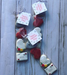 Valentines mini cookies bags