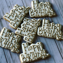 Load image into Gallery viewer, Teacups Birthday Theme Cookies