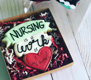 Nursing theme cookies gift