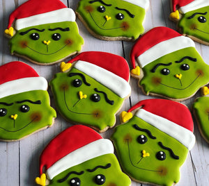 Grinch Christmas Cookie