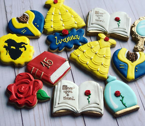 Beauty and the Beast Princess Cookies
