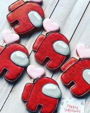 Load image into Gallery viewer, Valentine among us cookie gift