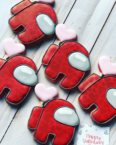 Valentine among us cookie gift