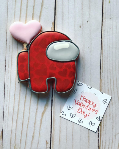 Valentine among us cookie gift