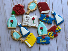 Load image into Gallery viewer, Beauty and the Beast Princess Cookies