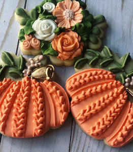 One year old pumpkin birthday Theme Cookies