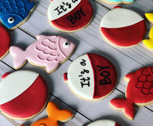 Load image into Gallery viewer, Fish Baby shower cookies