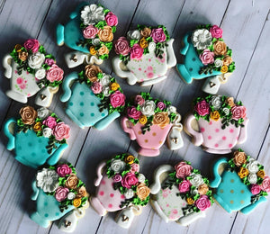 Tea cup Party Birthday Theme Cookies
