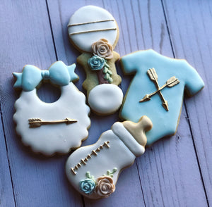 Baby shower Boho cookies