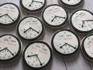 Retirement theme Cookies