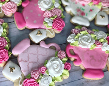 Load image into Gallery viewer, Teacup Party Birthday Theme Cookies