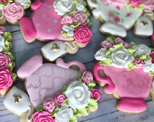Tea cup Party Birthday Theme Cookies