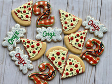 Load image into Gallery viewer, Pizza Party Theme Cookies