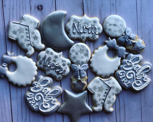 Baby shower cookies