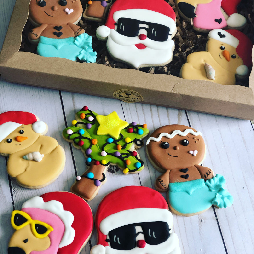 Tropical Christmas Cookies set