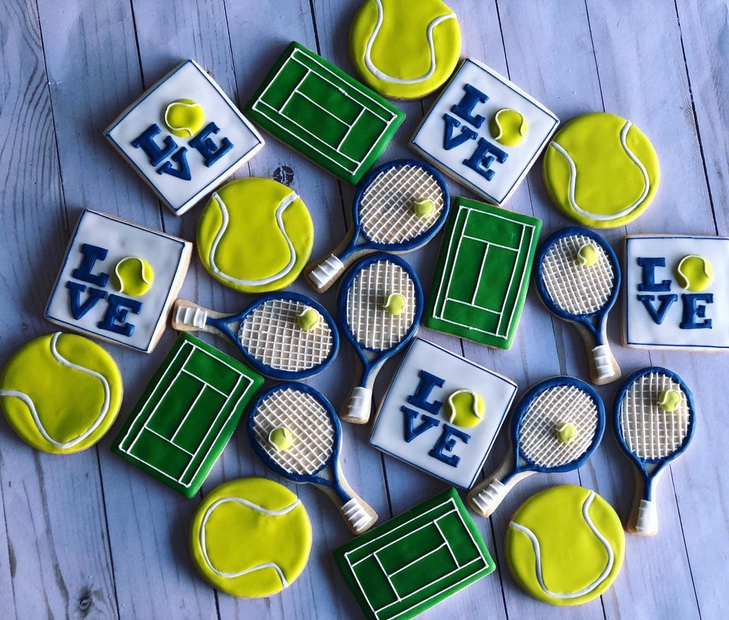 Tennis theme cookies