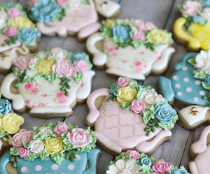 Tea cup Party Birthday Theme Cookies