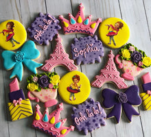 Load image into Gallery viewer, Tea Party Birthday Theme Cookies