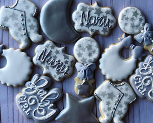 Baby shower cookies