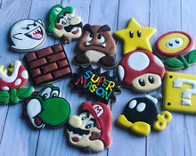 Load image into Gallery viewer, Mario Bro theme Cookies