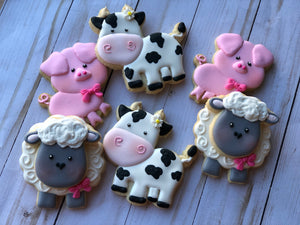 Farm Animal Cookies