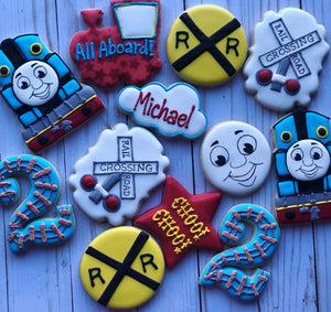 Train Theme Cookies