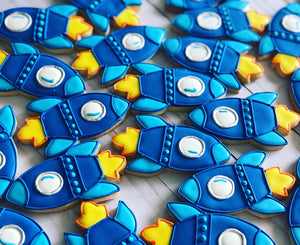 Cohetes theme Cookies
