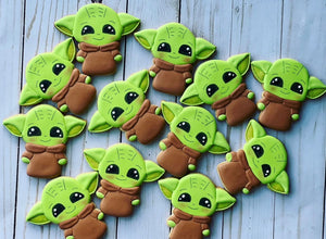 Baby Yoda cookies