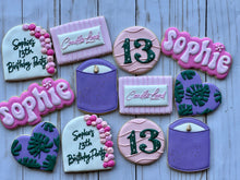 Load image into Gallery viewer, Candle Party Birthday Theme Cookies