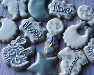 Baby shower cookies